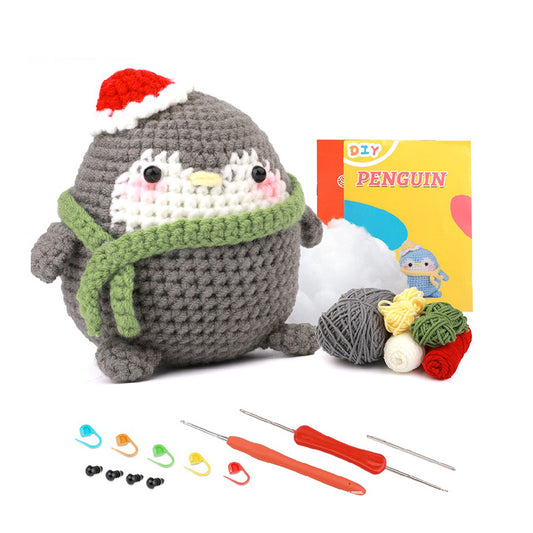 Penguin with Hat Crochet Kit